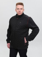 Кофта чоловіча чорна на блискавці великий розмір 06-B-1