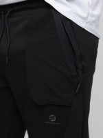 Спортивні штани чоловічі тонкі чорні 0227-1