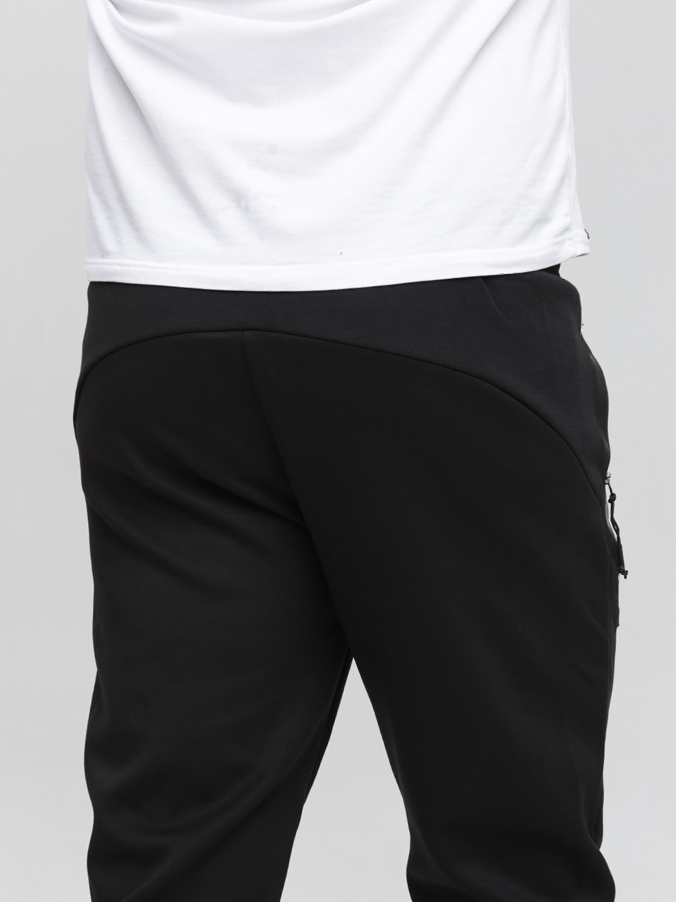 Спортивні штани чоловічі тонкі чорні 0227-1
