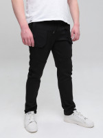 Спортивні штани чоловічі тонкі чорні 0227-1