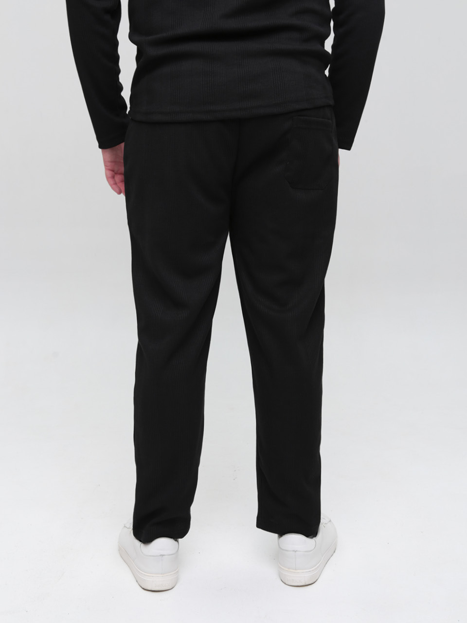 Спортивні штани чоловічі чорні МОМ тонкі 5458-1