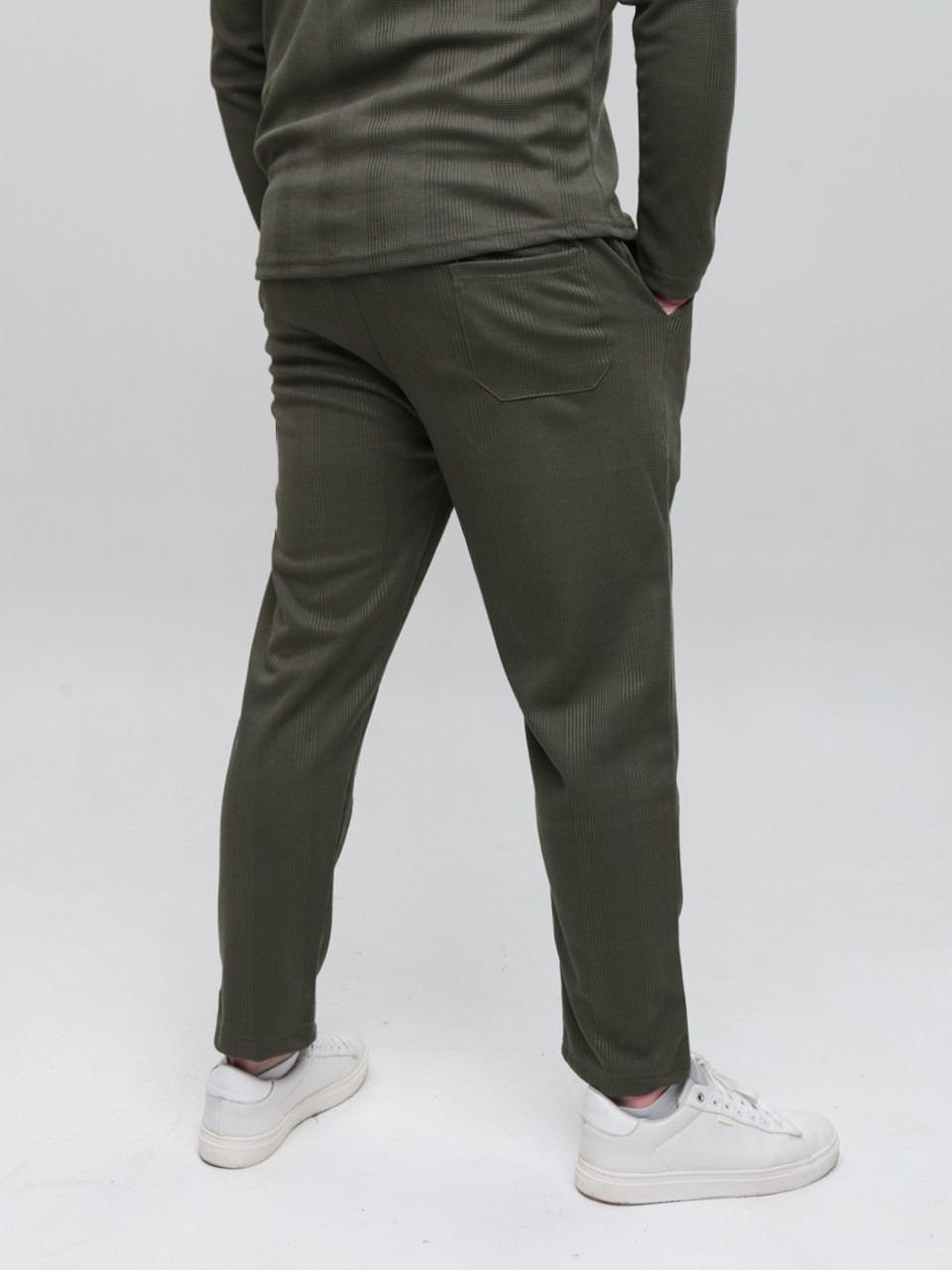 Спортивні штани чоловічі хакі МОМ тонкі 5458-2
