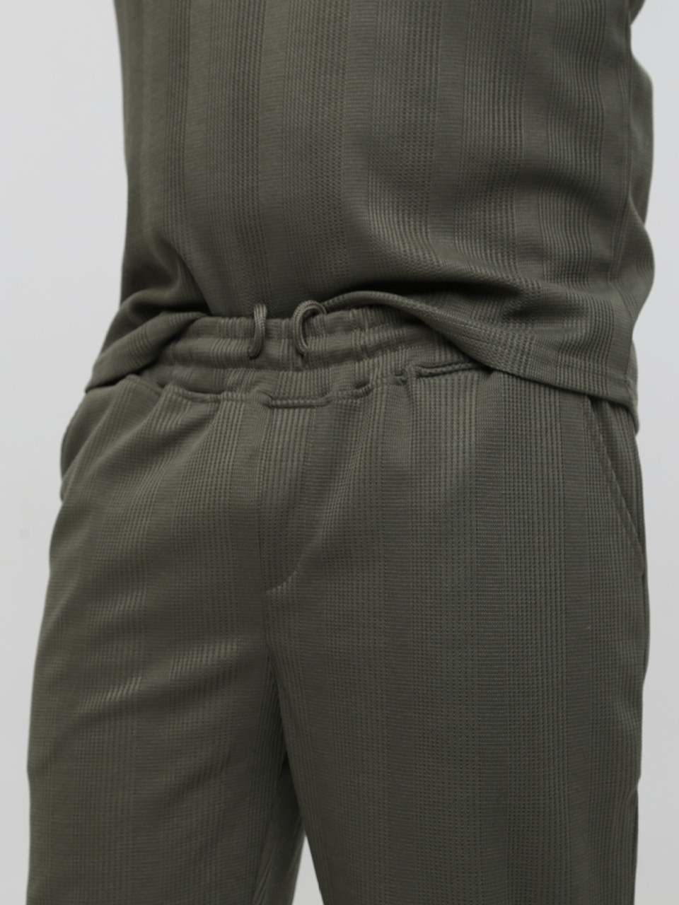 Спортивні штани чоловічі хакі МОМ тонкі 5458-2