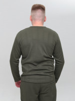 Лонгслив мужской хаки прямой тонкий 5450-2