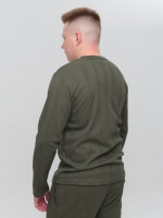 Лонгслив мужской хаки прямой тонкий 5450-2