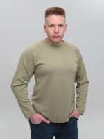 Лонгслив мужской зеленый прямой 5453-3