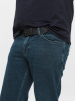 Джинсы мужские слим зеленые со стрейчем 4524