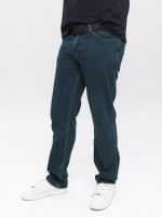 Джинсы мужские слим зеленые со стрейчем 4524