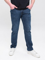 Джинсы мужские прямые синие со стрейчем 4528