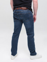 Джинсы мужские прямые синие со стрейчем 4528