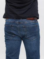 Джинсы мужские прямые синие со стрейчем 4528