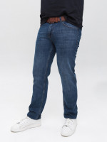 Джинсы мужские прямые синие со стрейчем 4528