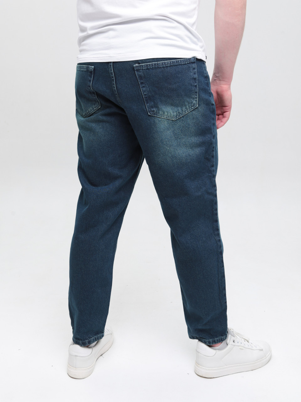 Джинсы мужские МОМ сине-зеленые  2030-577