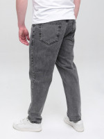 Джинсы мужские МОМ серые с высокой посадкой  2030-586