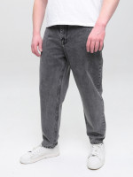 Джинсы мужские МОМ серые с высокой посадкой  2030-586