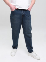 Джинсы мужские грязно-синие МОМ с высокой посадкой 2030-591