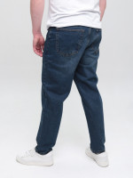 Джинсы мужские грязно-синие МОМ с высокой посадкой 2030-591