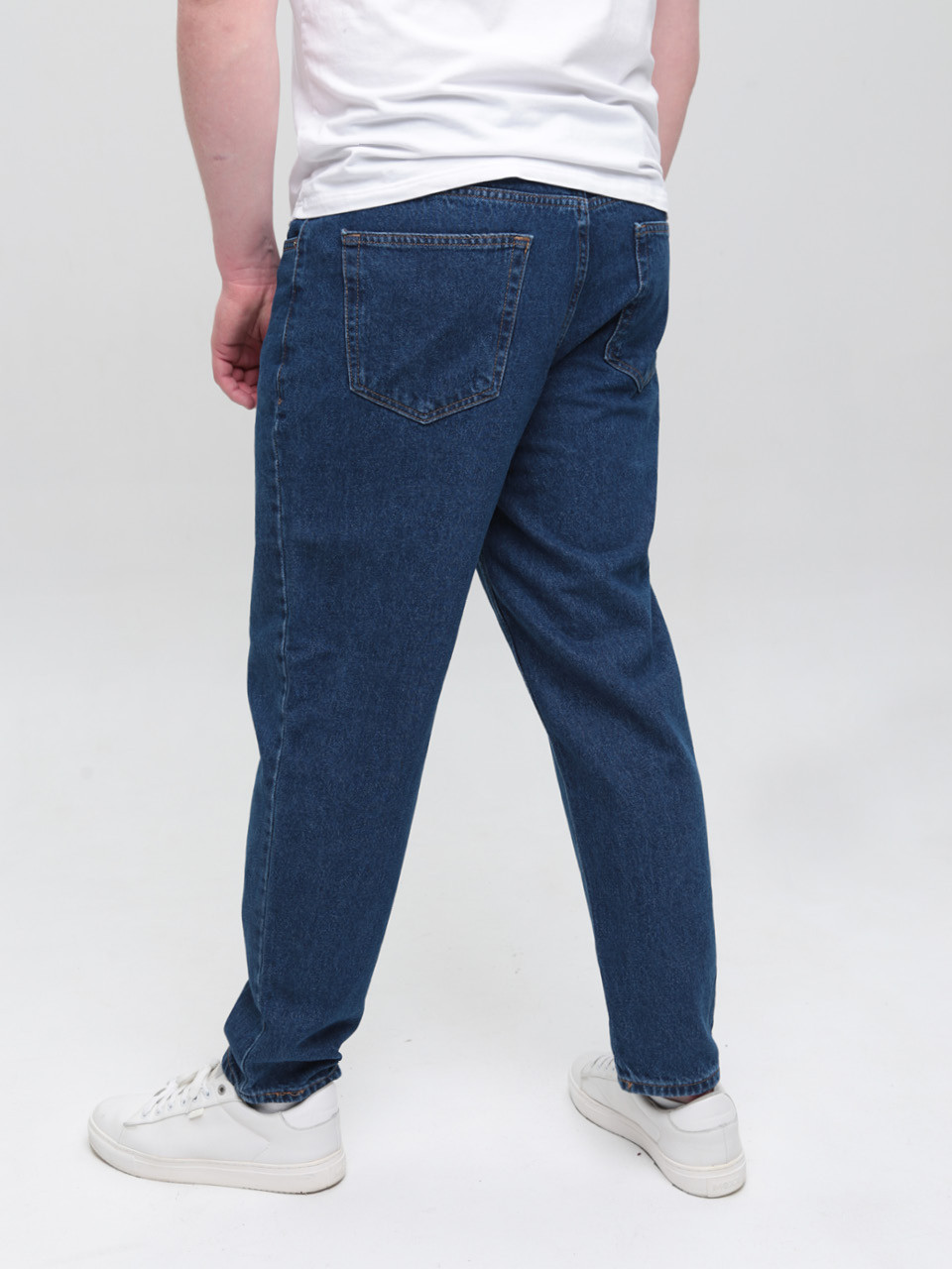 Джинсы мужские синие МОМ с варкой 2030-604