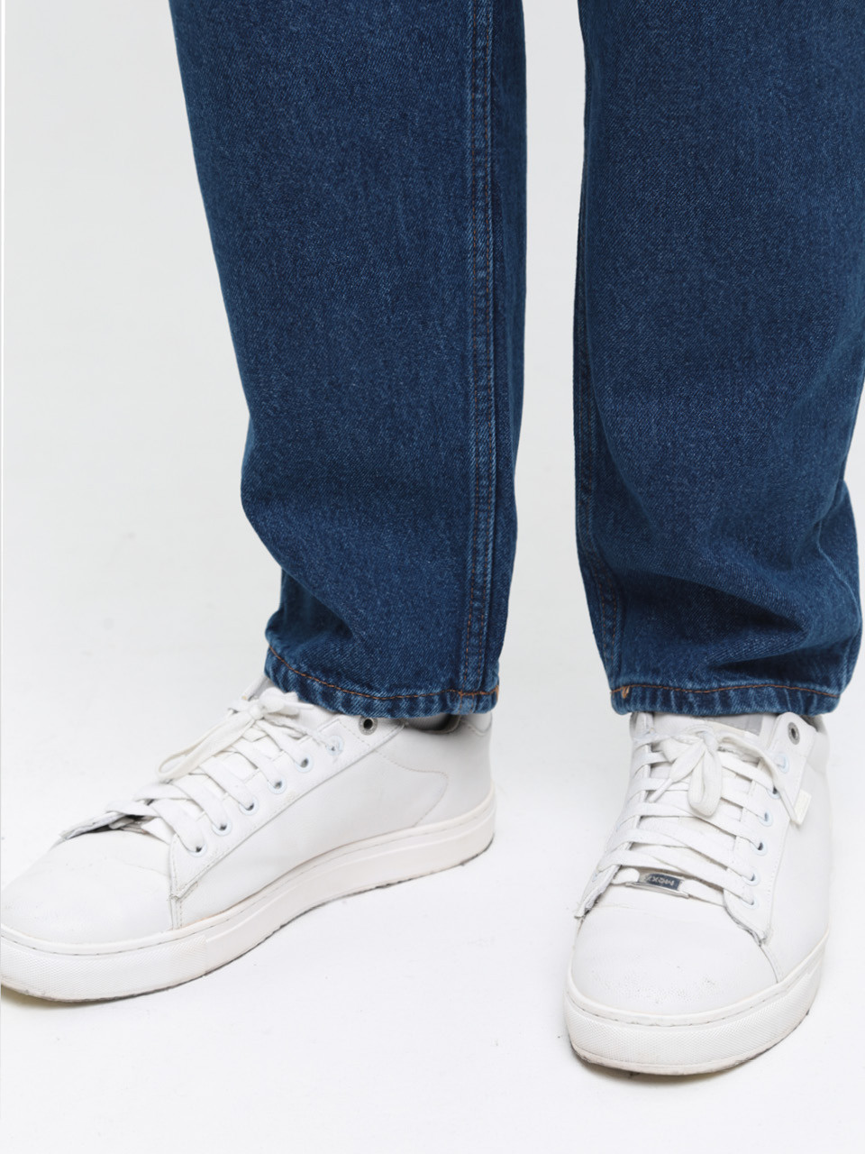 Джинсы мужские синие МОМ с варкой 2030-604