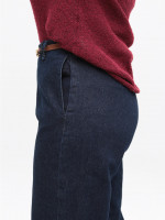 Джинсы женские широкие темно-синие длинные 1628