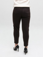 Брюки женские коричневые МОМ теплые на резинке 1719-6