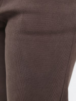 Брюки женские светло-коричневые широкие вельветовые на флисе 1707-7