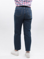 Джинсы женские МОМ прямые темно-синие 1617
