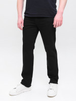 Джинси чоловічі чорні прямі зі стрейчем 347-51