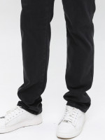 Джинсы мужские серо-черные прямые со стрейчем 347-52