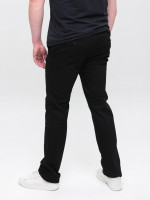 Джинси чоловічі чорні прямі з косою кишенею 5008-53