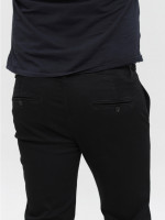 Джинси чоловічі чорні прямі з косою кишенею 5008-53
