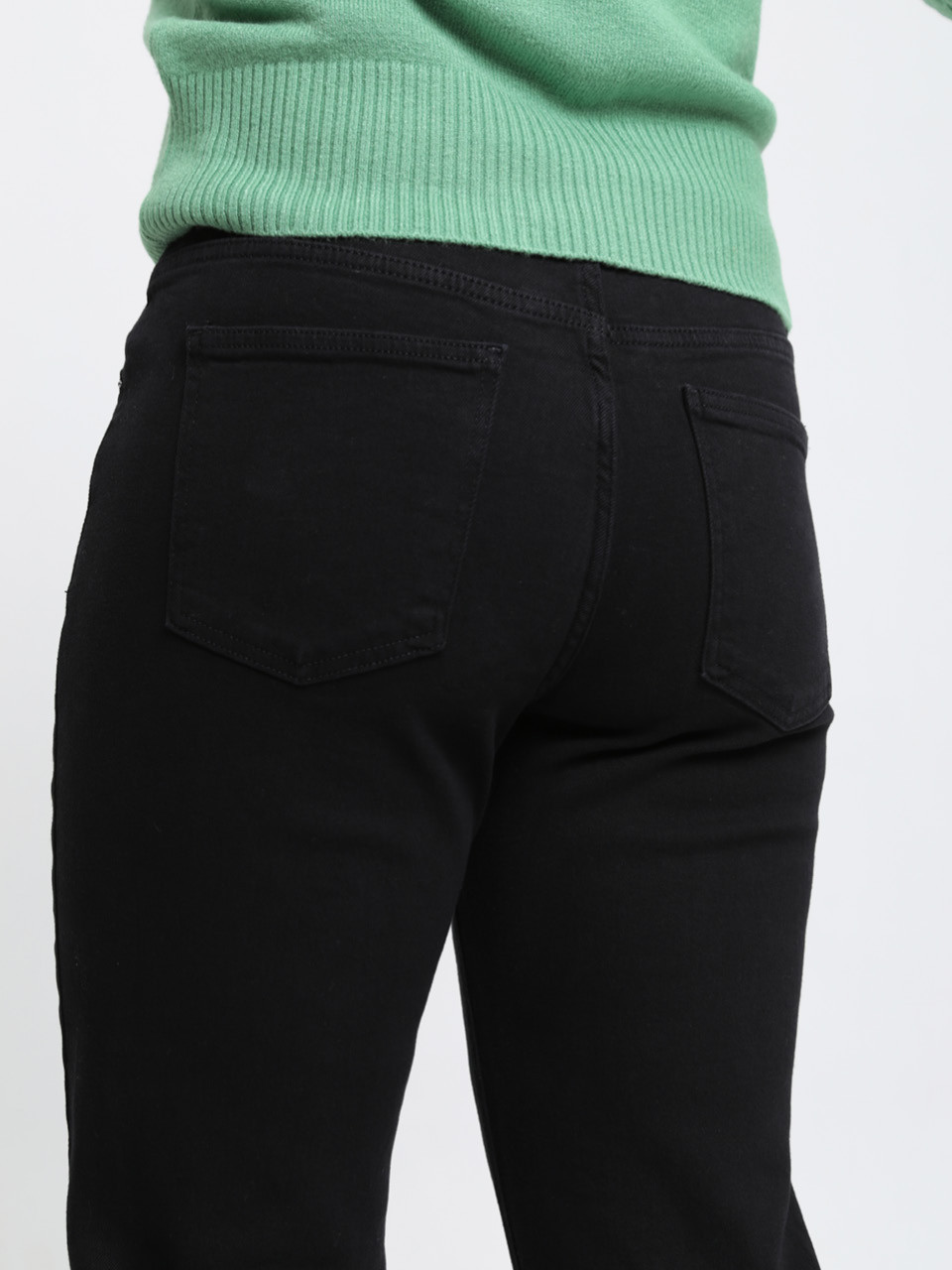 Джинси жіночі чорні прямі великі розміри 3268-B-045