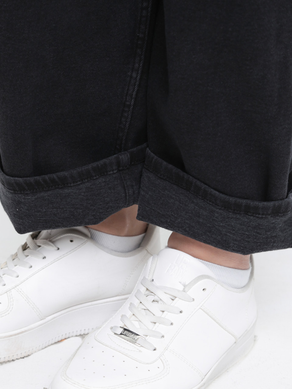 Джинси жіночі утеплені чорні на флісі баггі 3290-063