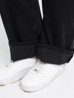 Джинси жіночі чорні утеплені на флісі широкі 3289-063