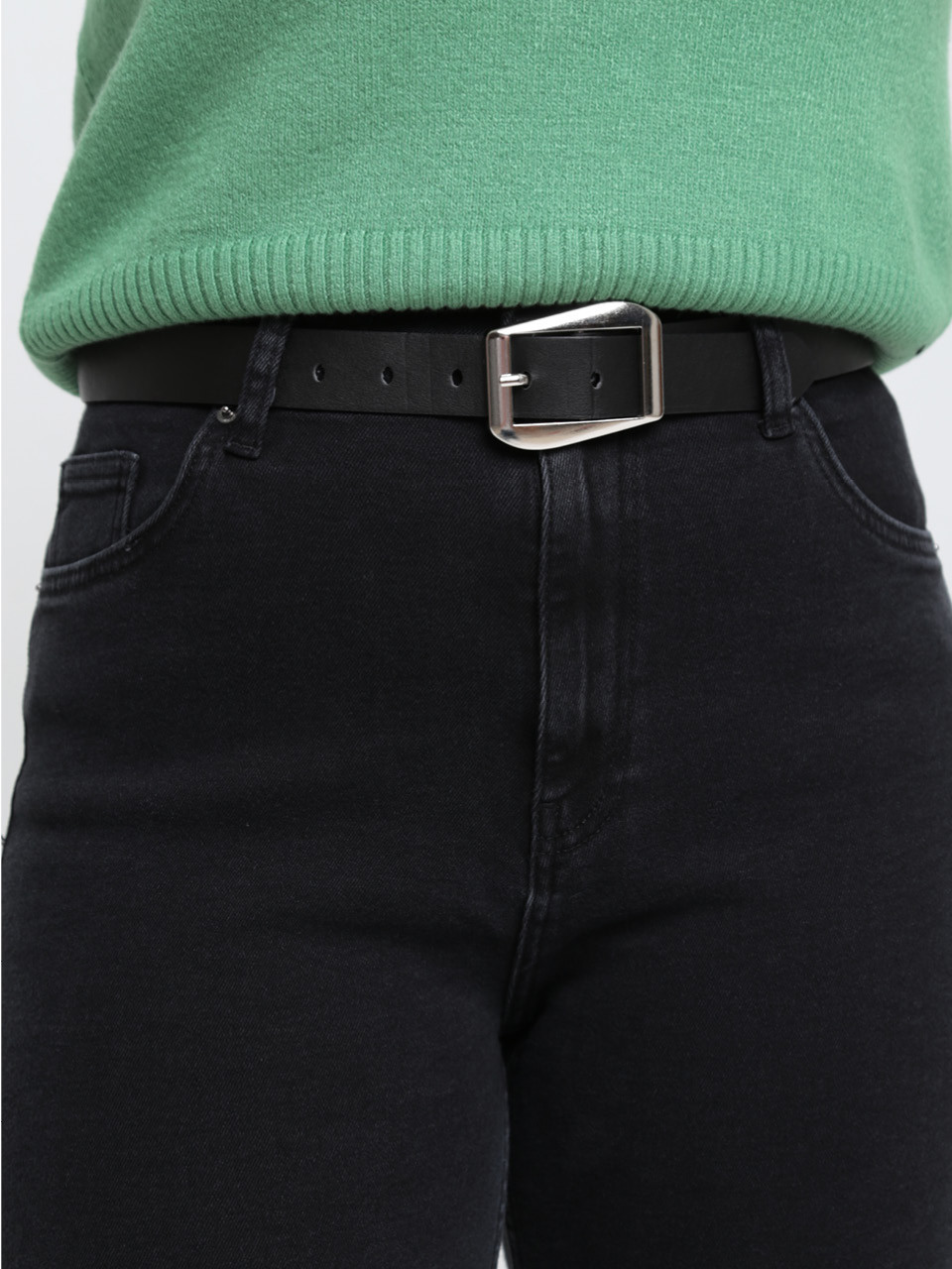 Джинси жіночі чорні утеплені на флісі широкі 3289-063