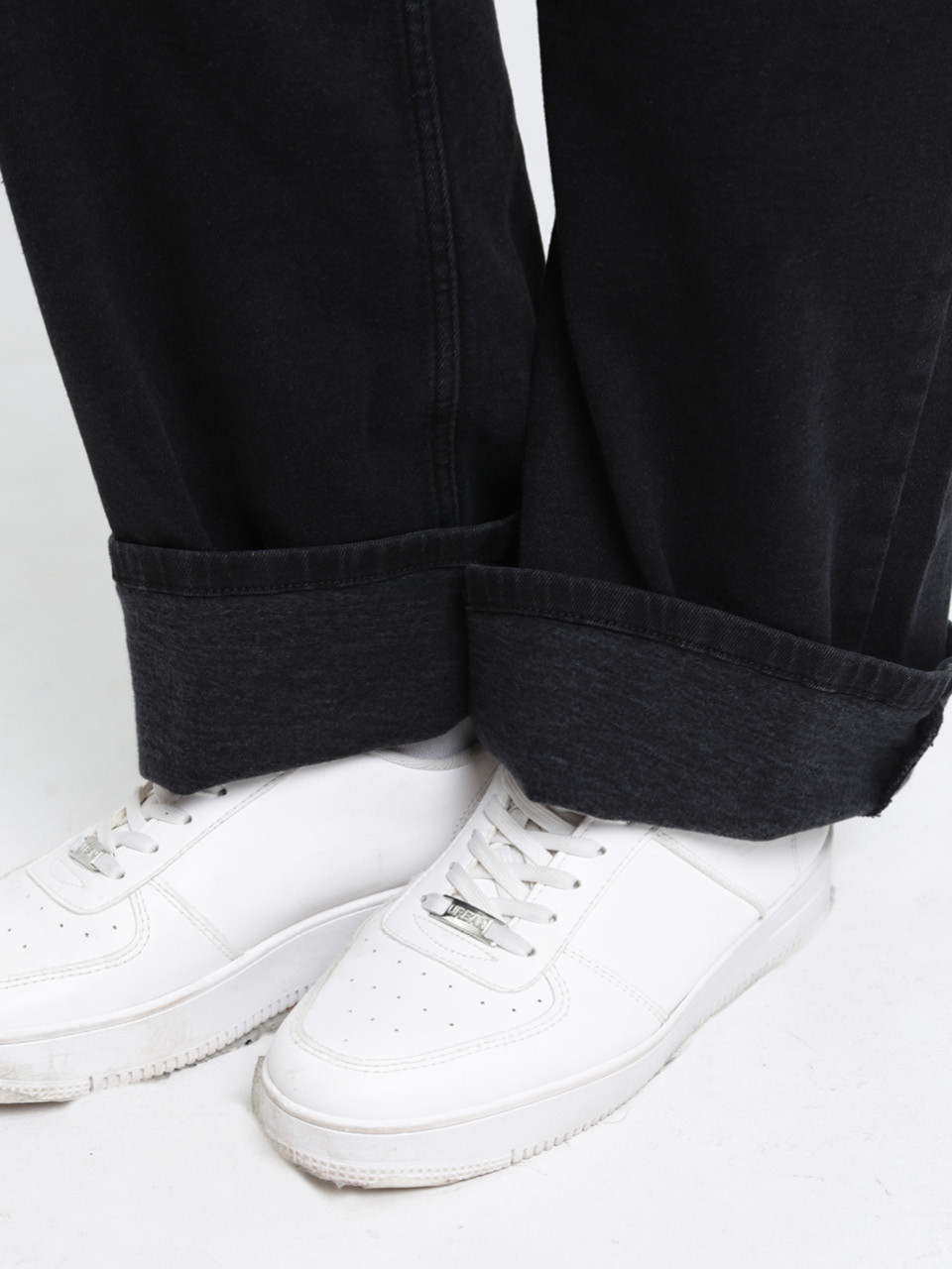 Джинси жіночі утеплені чорні на флісі великі розміри 3289-B-063