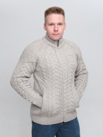 Светр чоловічий бежевий зимовий вовняний з горлом 230-321-5