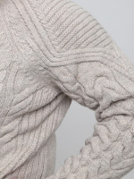 Светр чоловічий бежевий зимовий вовняний з горлом 230-321-5