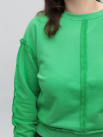 Світшот жіночий зелений укорочений 503-3