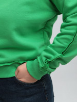 Світшот жіночий зелений укорочений 503-3