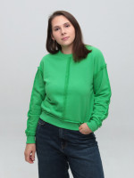 Світшот жіночий зелений укорочений 503-3