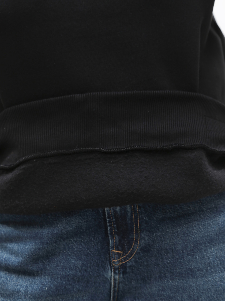 Світшот жіночий чорний на флісі 1462-1