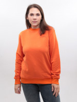 Світшот жіночий помаранчевий на флісі 1784-6