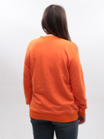 Світшот жіночий помаранчевий на флісі 1784-6