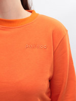 Світшот жіночий помаранчевий на флісі 1784-6