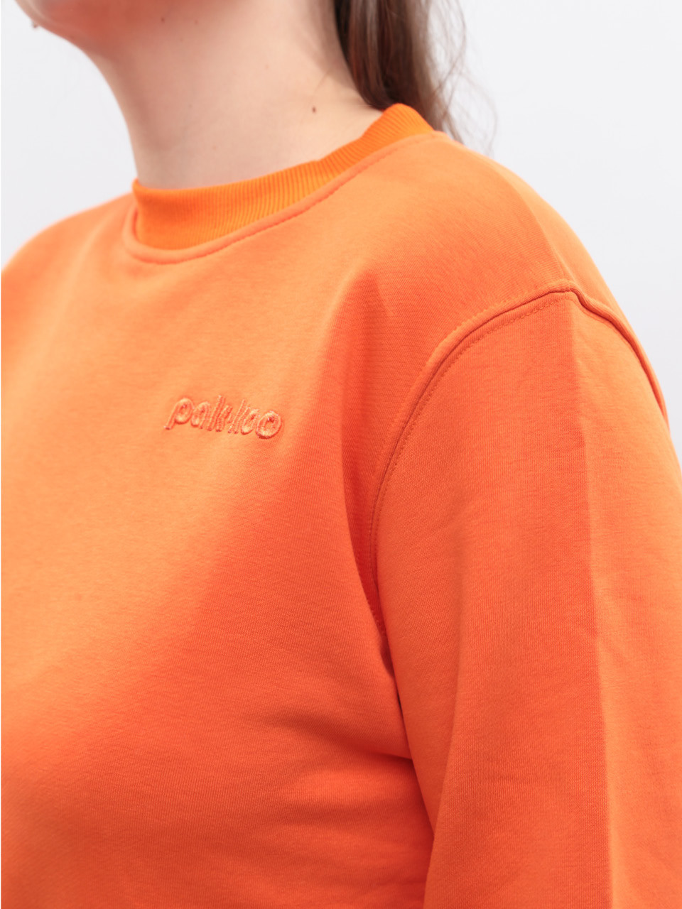 Світшот жіночий помаранчевий на флісі 1784-6