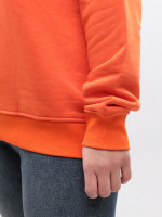 Світшот жіночий помаранчевий на флісі 1784-6