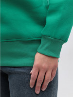 Світшот жіночий зелений на флісі 1811-2