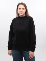 Світшот жіночий чорний на флісі 1811-1