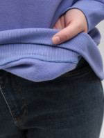 Світшот жіночий фіолетовий на флісі 1811-4